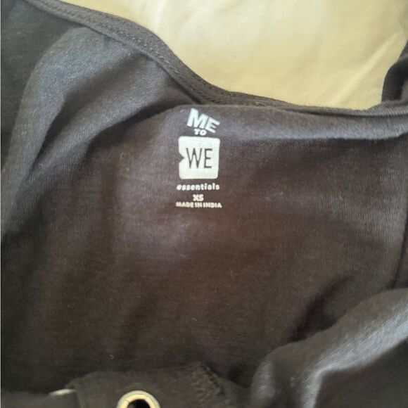 Offer a Price Me to We Black Lace-Up Front Crop Top XS NWT - Picture 5 of 9